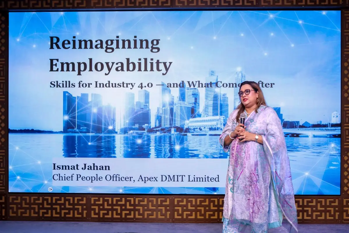 Ismat Jahan, Chief People Officer, presenting Reimagining Employability: Skills for Industry 4.0